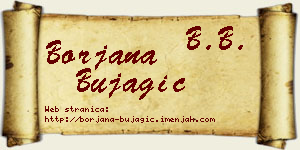 Borjana Bujagić vizit kartica